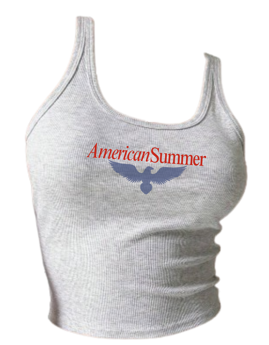 AMERICAN SUMMER GRAY TANK